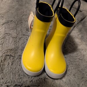 Joe Fresh Yellow and Black Rain Boots